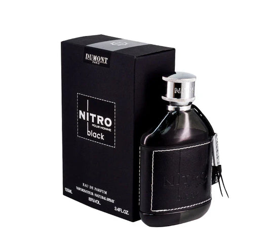 Nitro Black Pour Homme Eau de Parfum 3.4 oz by Dumont Paris – Bold Men’s Perfume | Free USA 3-Day Delivery
