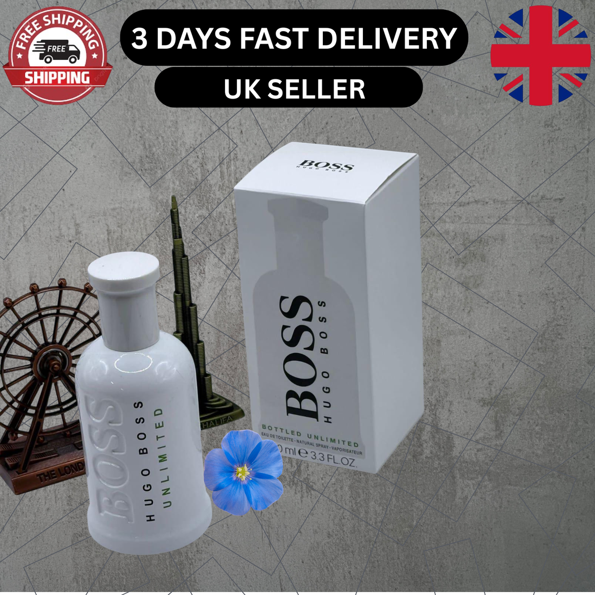 Hugo Boss Bottled Unlimited Eau de Toilette 100ml Orignal | Fast UK Delivery BOSS BRAND