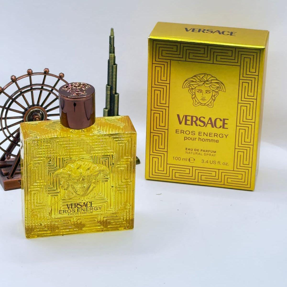 Versace Eros Energy Eau de Parfum for Men 100ml | Long Lasting Fresh Citrus Scent | Authentic UK Seller VERSACE