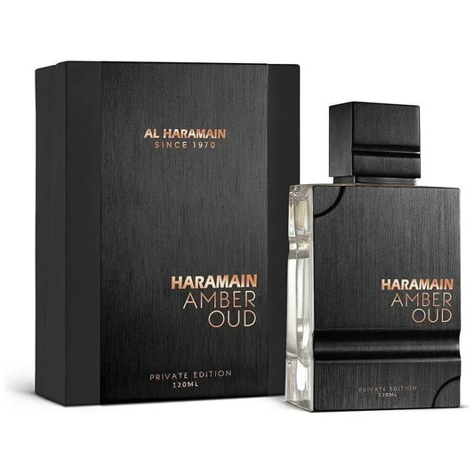 Haramain Amber Oud Private Edition Extrait de Parfum 120ml – Luxury Woody Oriental Unisex Fragrance | Free USA 3-Day Delivery
