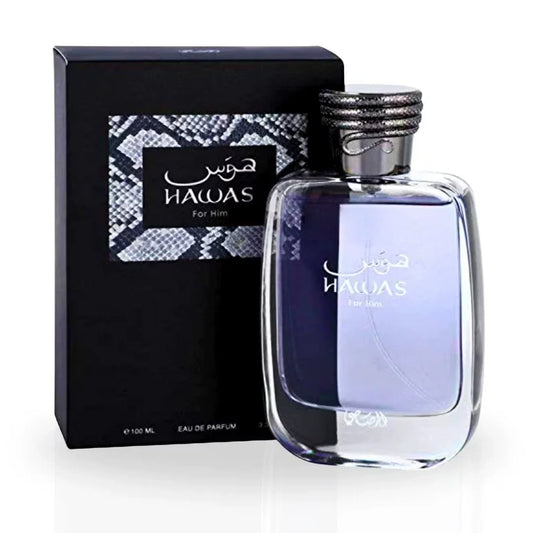 Rasasi Hawas For Him Eau De Parfum 100ML Men’s Luxury Fresh Aquatic Perfume | Free USA 3-Day Delivery