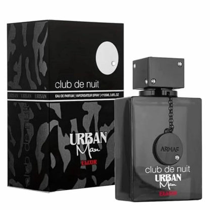 Armaf Club de Nuit Urban Man Elixir EDP 105ml | Luxury Men's Aromatic Perfume | Bergamot, Saffron, Lavender, Ambroxan & Cedar | Free Delivery All Over USA