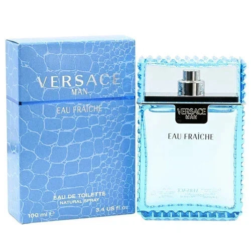 Versace Man Eau Fraîche EDT 3.4 fl oz / 100ml for Men – Free USA Shipping, 3-Day Delivery