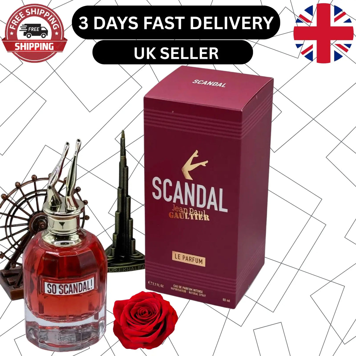 Jean Paul Gaultier Scandal Le Parfum for Women – 80ml | Intense, Sweet & Long Lasting Luxury Perfume 💃 Jean Paul Gaultier So Scandal